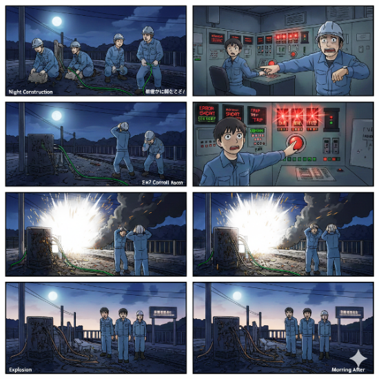 「とりあえず再起動」が招く設備全損のシナリオ ― 先日の大規模インフラ事故と、長年稼働するカップモータ焼損の「致命的な共通点」とは